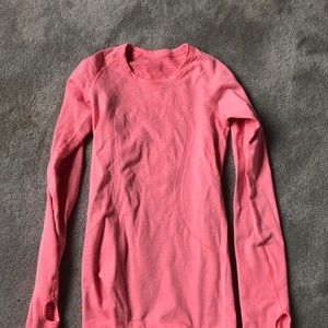 Lululemon Coral Long Sleeve Shirt